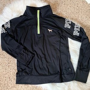 PINK quarter zip pull over